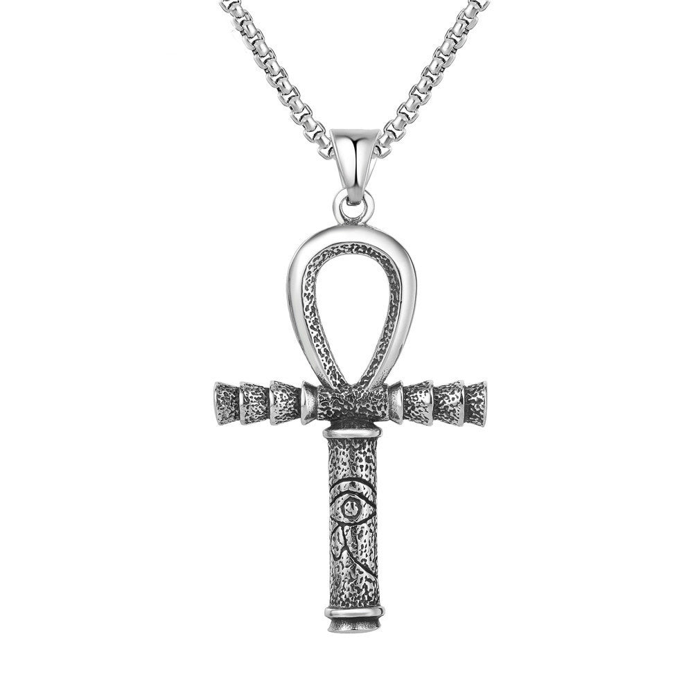 Fashion Cross Titanium Steel Necklace
