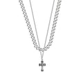 Retro Cross Titanium Steel Necklace
