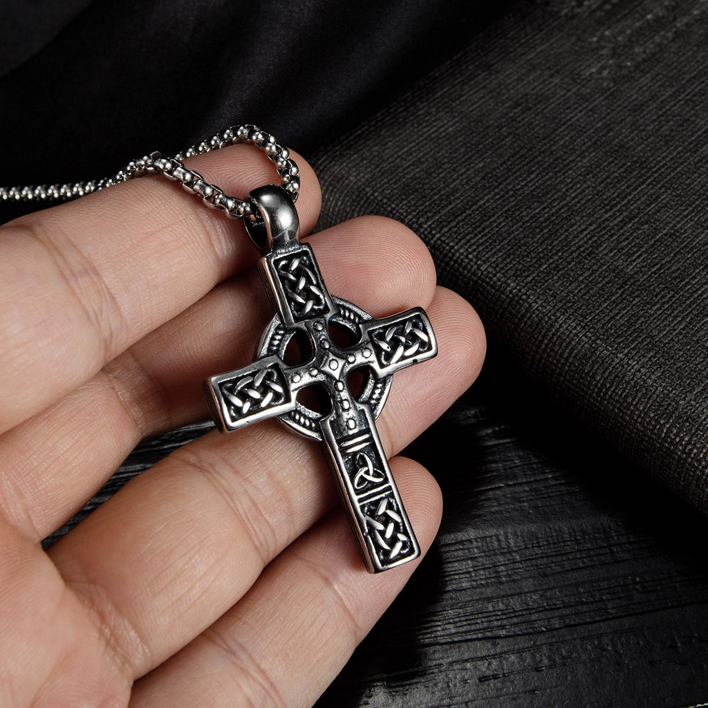 Retro Niche Design Cross Necklace