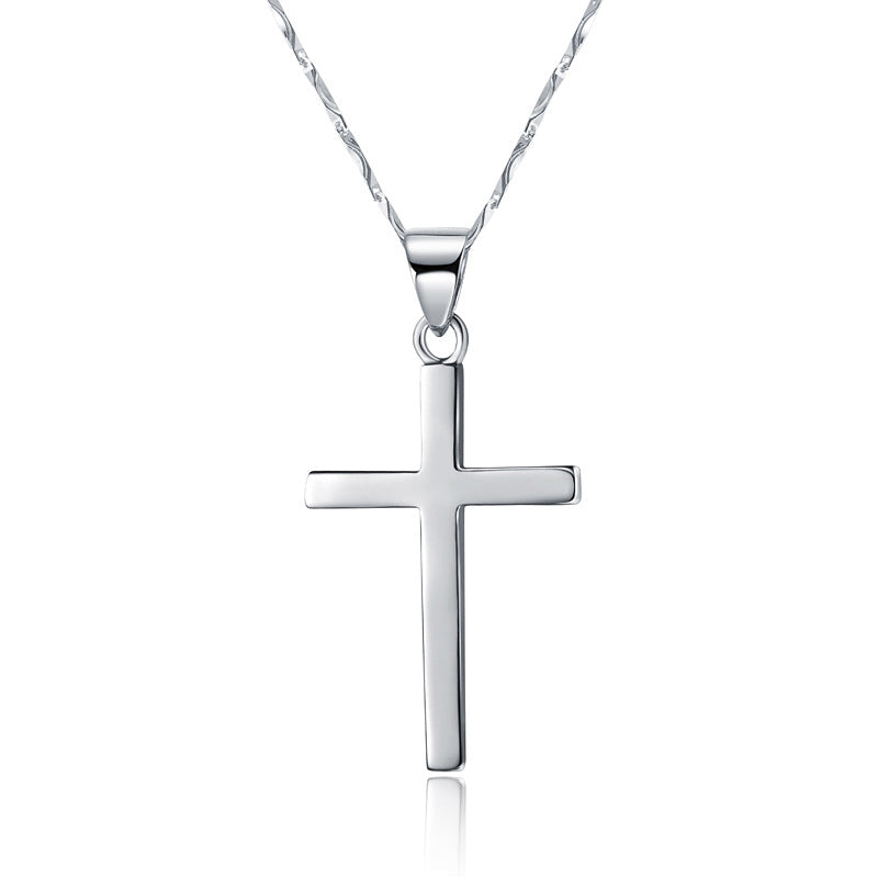 Silver Couple Cross Necklace