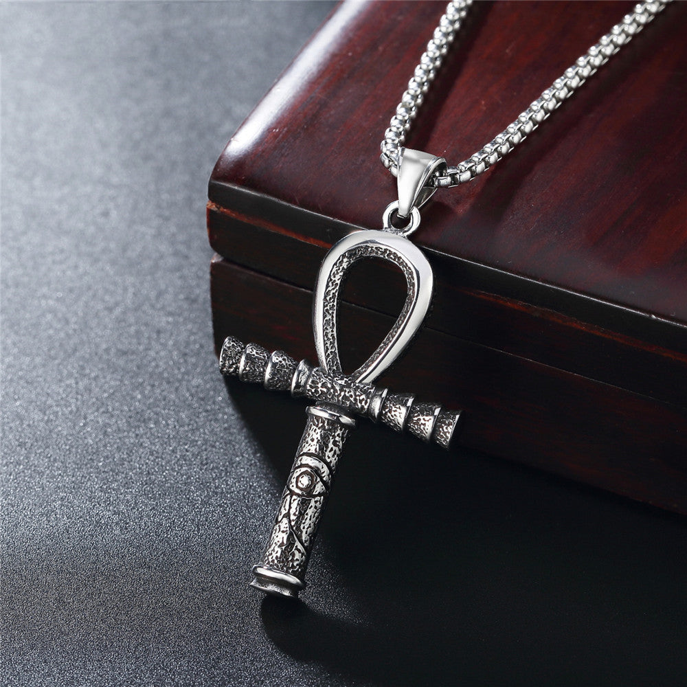 Fashion Cross Titanium Steel Necklace
